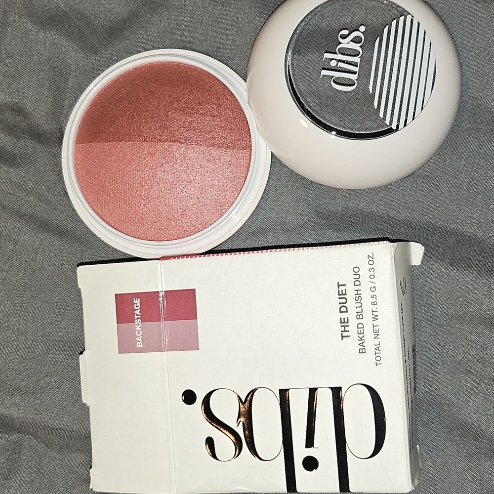 Dibs The Duet Baked Blush Duo in Backstage NIB